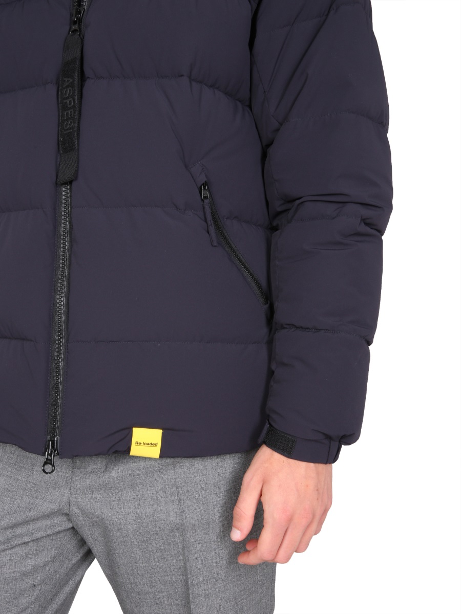 Aspesi HIGH NECK DOWN JACKET Blauw
