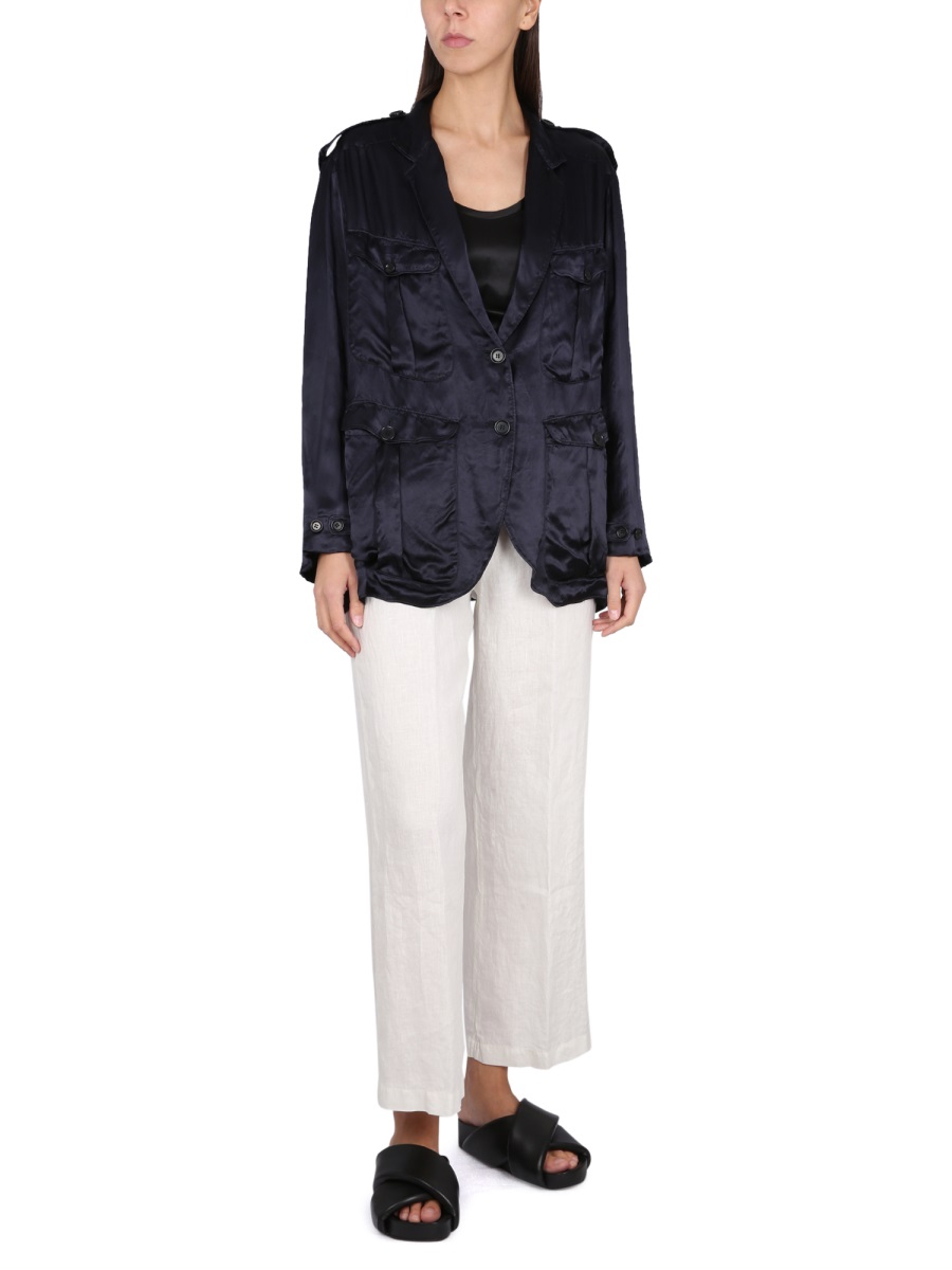 Aspesi JACKET WITH POCKETS Blauw