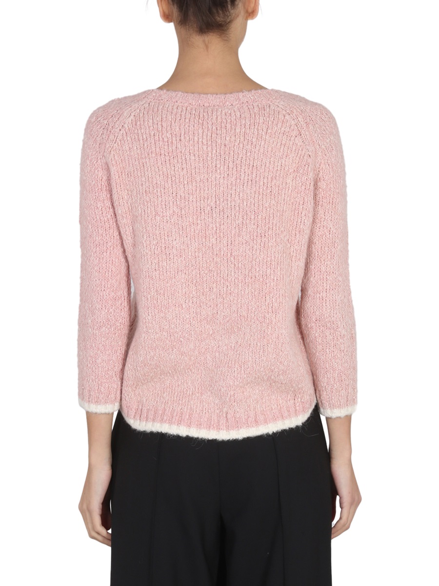 Aspesi ALPACA BLEND SWEATER Roze