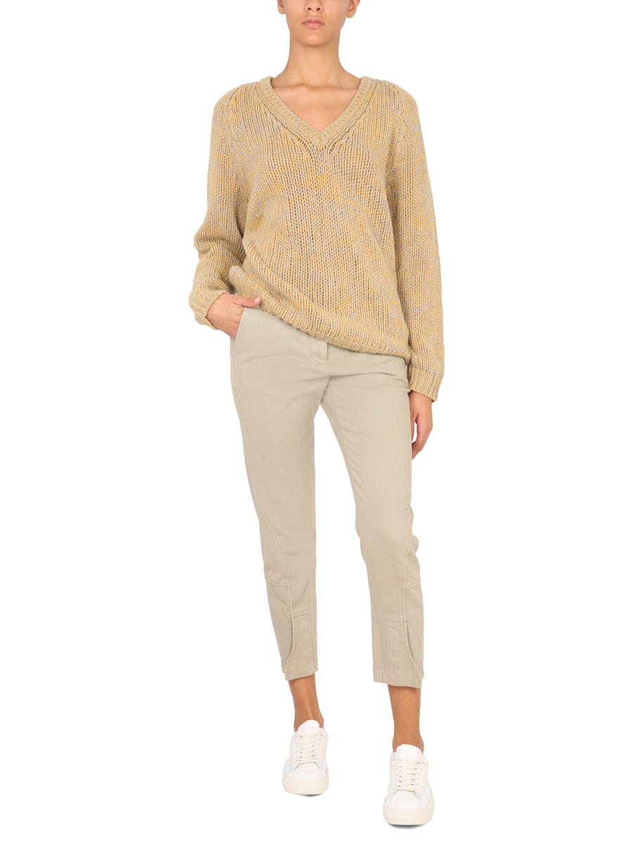 Aspesi V-NECK SWEATER Geel