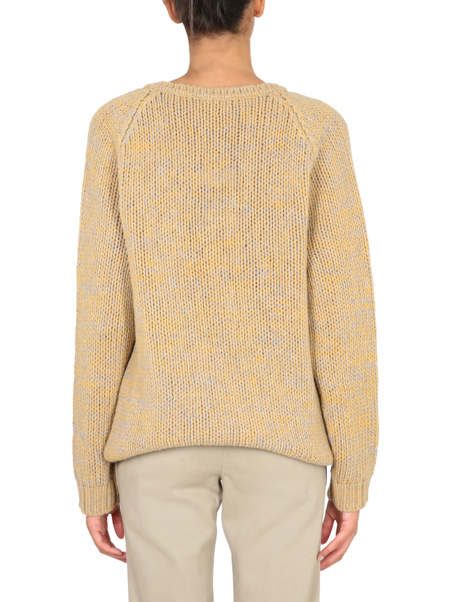 Aspesi V-NECK SWEATER Geel
