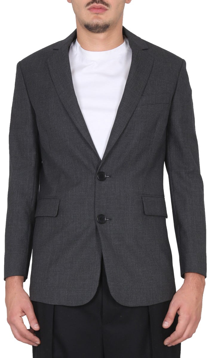 Aspesi SINGLE-BREASTED VIRGIN WOOL JACKET Grijs