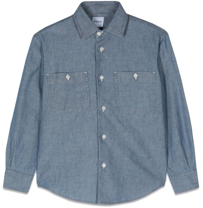 Aspesi LONG SLEEVE SHIRT Blauw