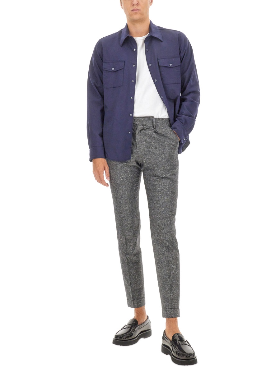 Aspesi DOUBLE SHIRT Blauw