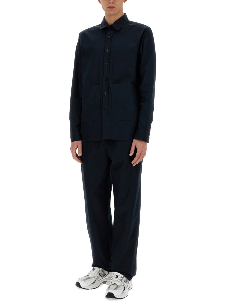 Aspesi COTTON SHIRT Blauw