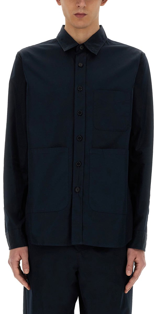 Aspesi COTTON SHIRT Blauw