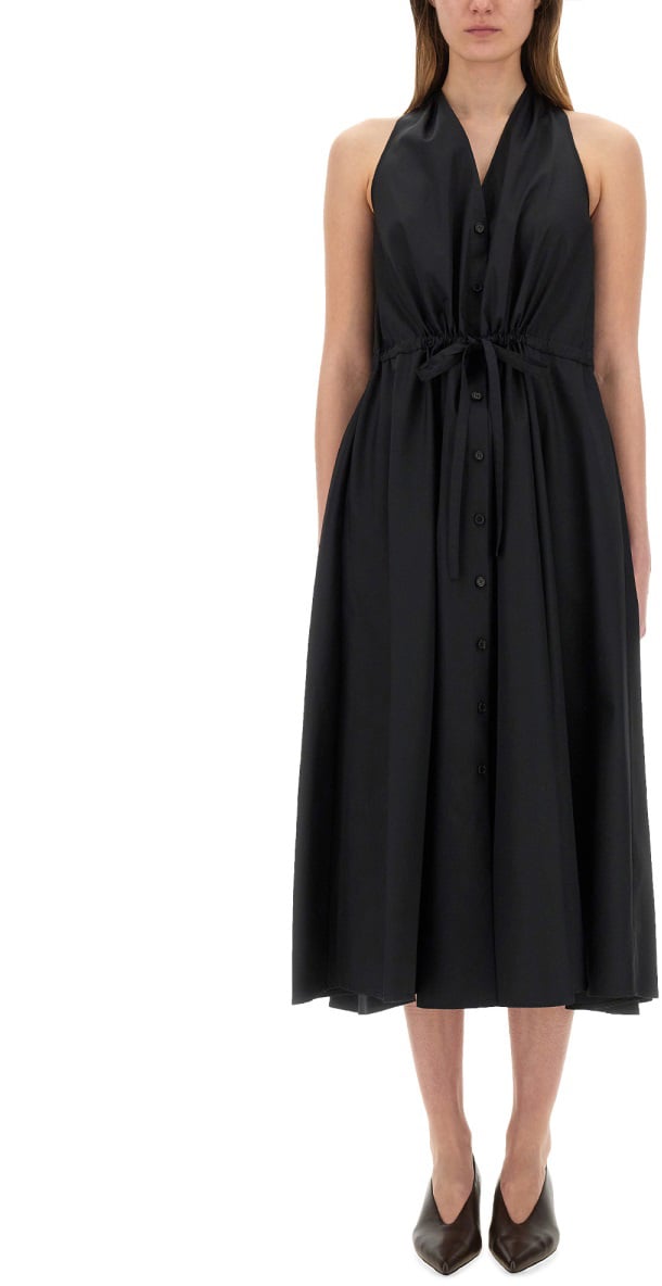 Aspesi POPLIN DRESS Zwart