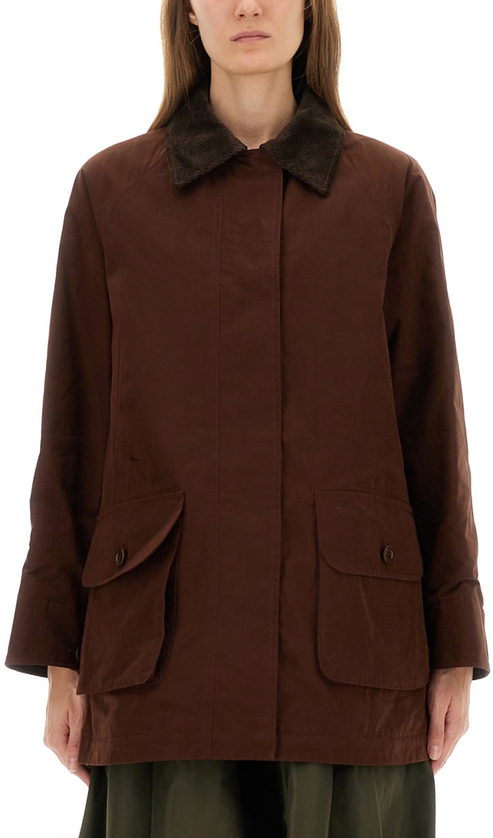 Aspesi COTTON BLEND CANVAS JACKET Bruin