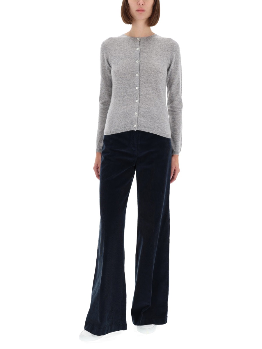 Aspesi CASHMERE CARDIGAN Grijs