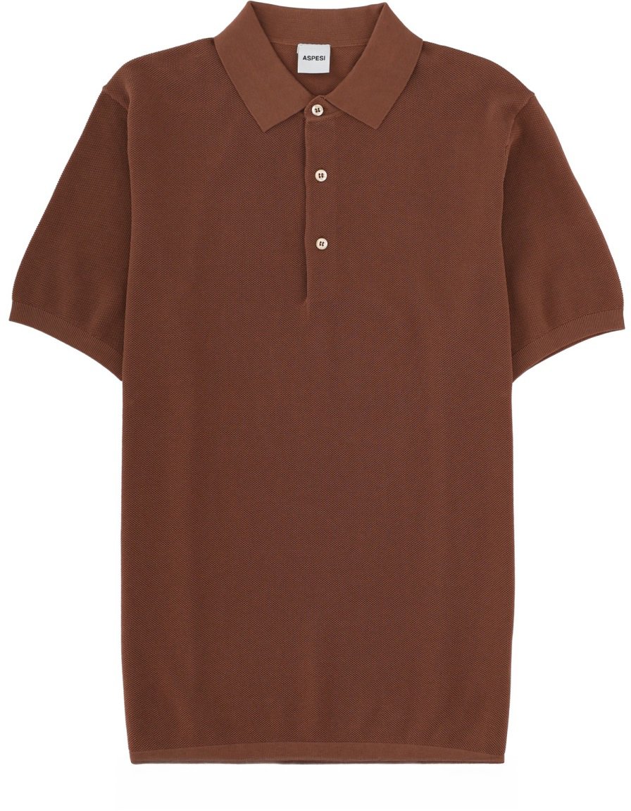 Aspesi COTTON POLO Bruin