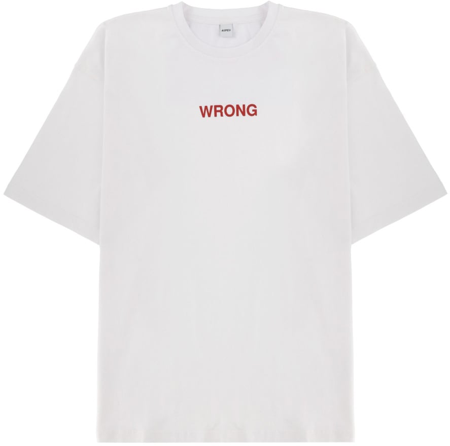 Aspesi "WRONG" T-SHIRT Wit
