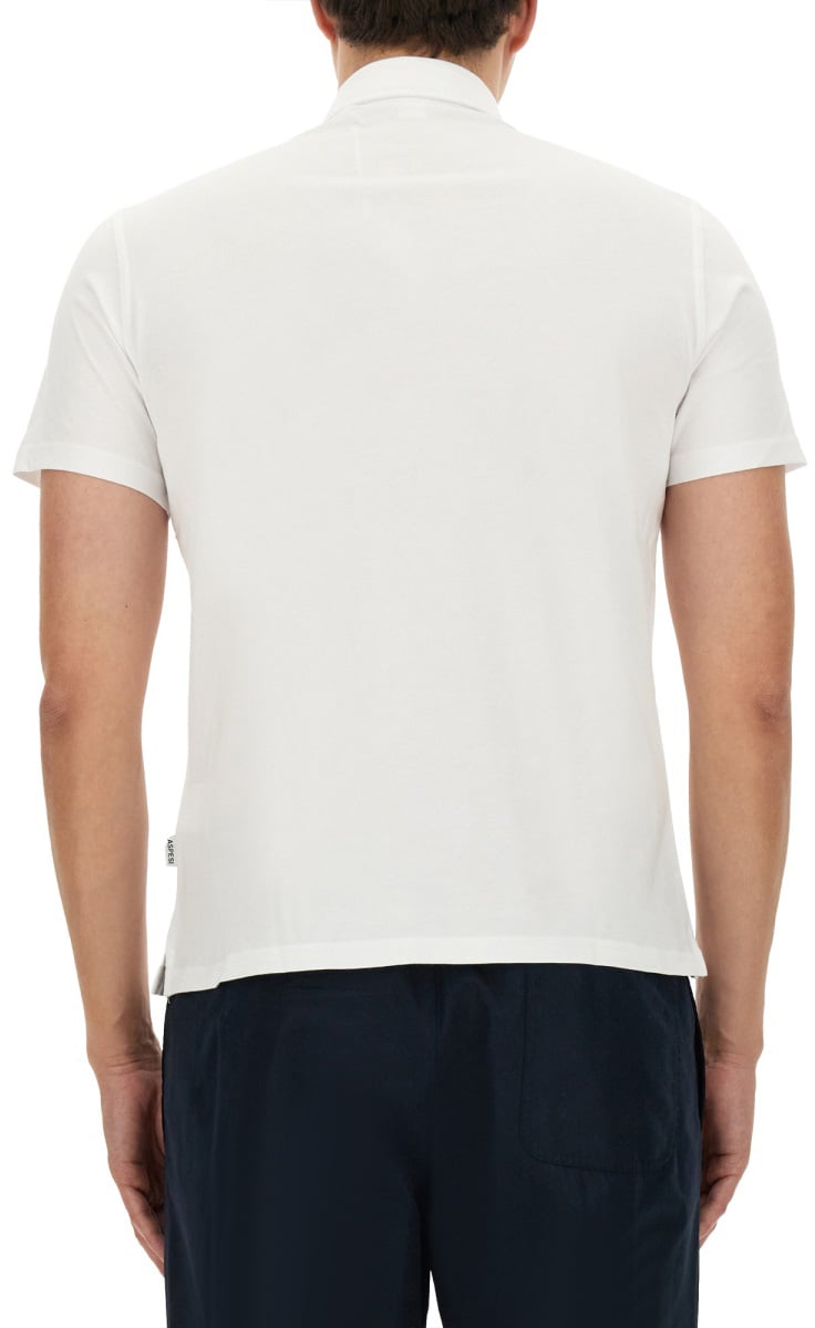 Aspesi COTTON POLO Wit