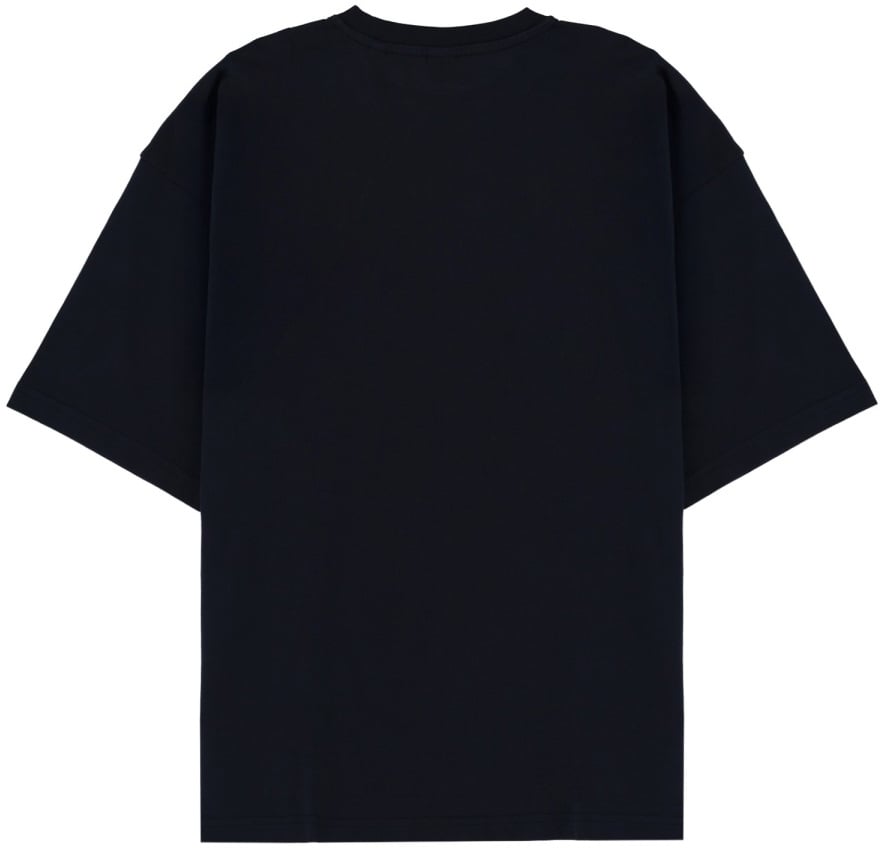 Aspesi T-SHIRT WITH PRINT Blauw