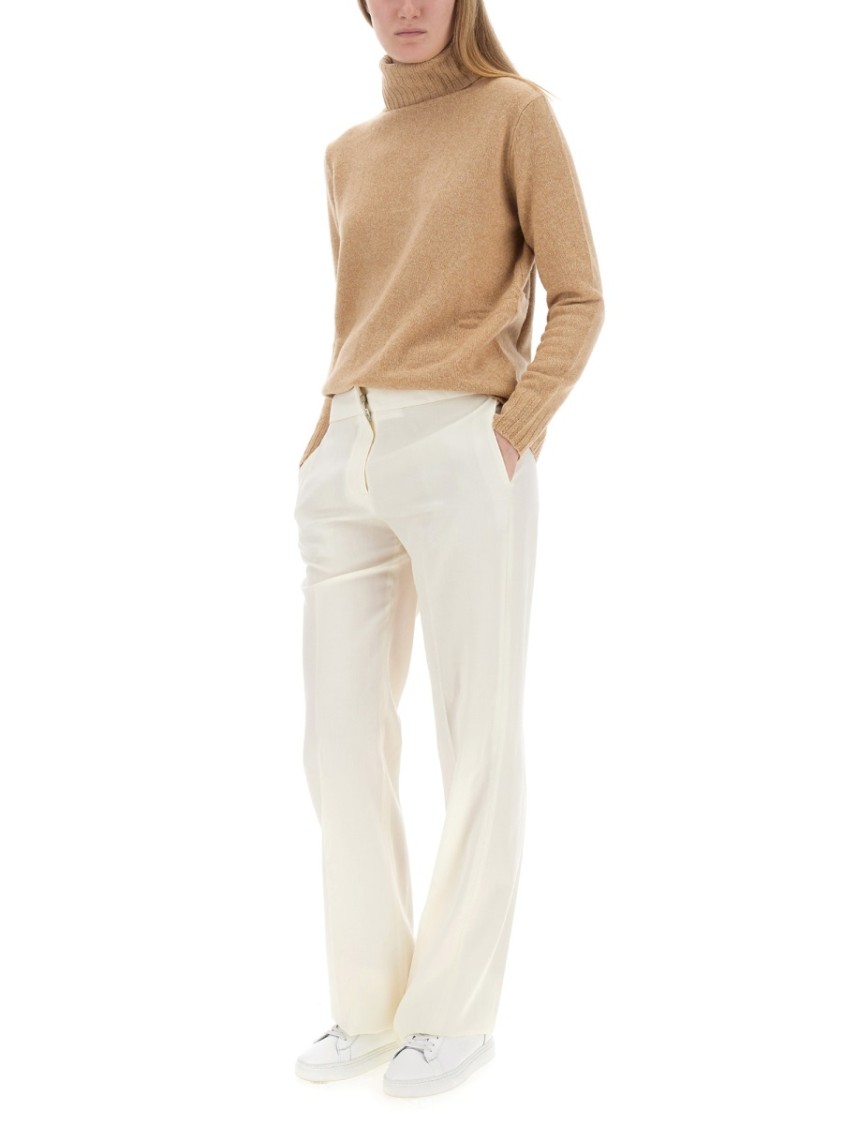 Aspesi High Neck Wool Jersey Bruin