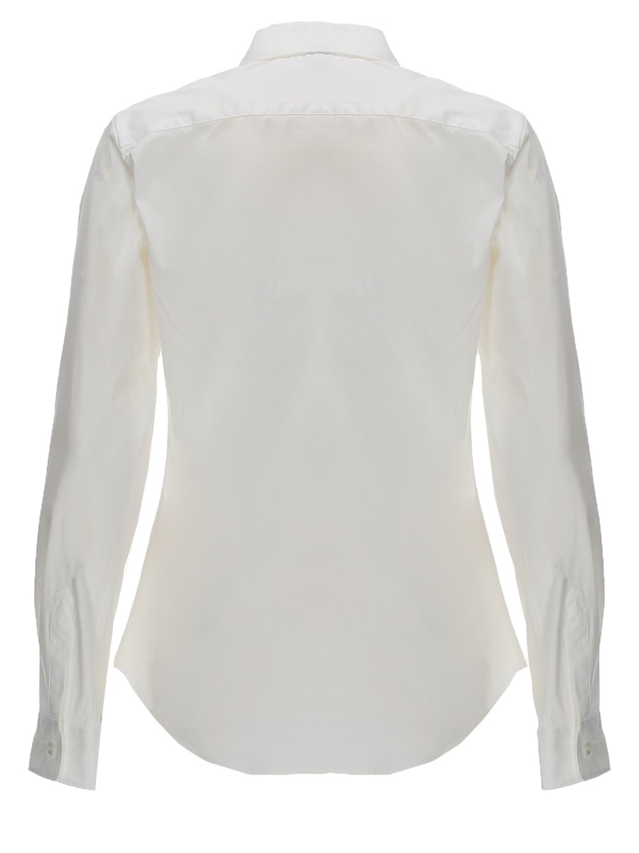 Aspesi Slim-Fit Classic Pointed Collar Cotton Shirt Wit