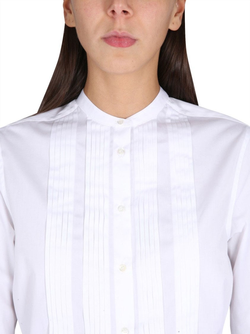 Aspesi Korean Collar Shirt Wit