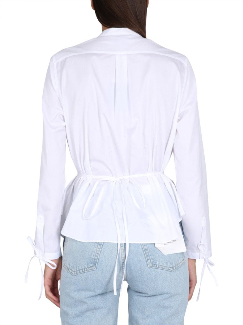 Aspesi Korean Collar Shirt Wit