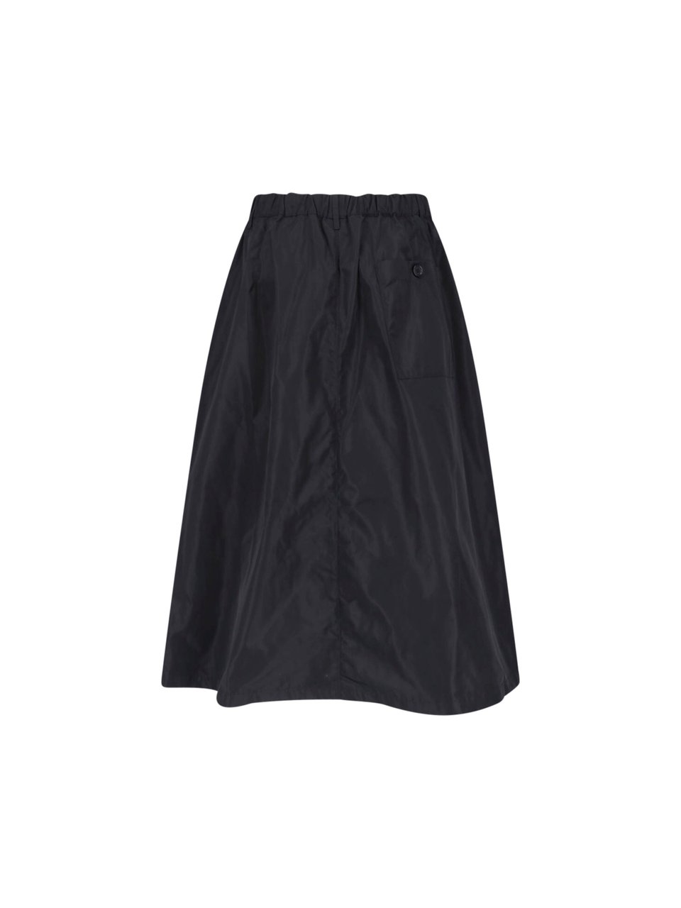 Aspesi Black Technical Midi Skirt Zwart