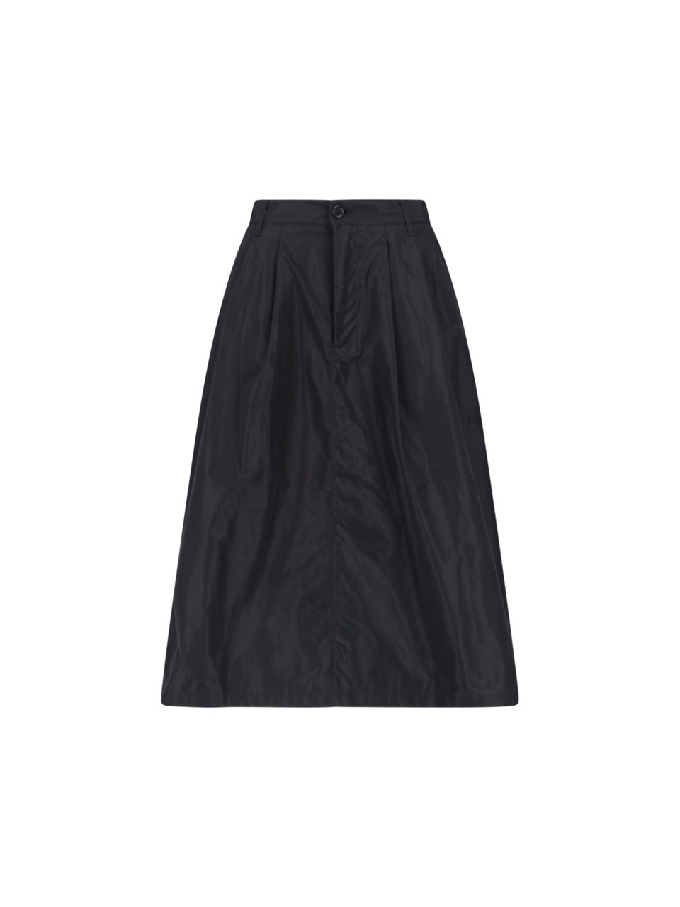 Aspesi Black Technical Midi Skirt Zwart