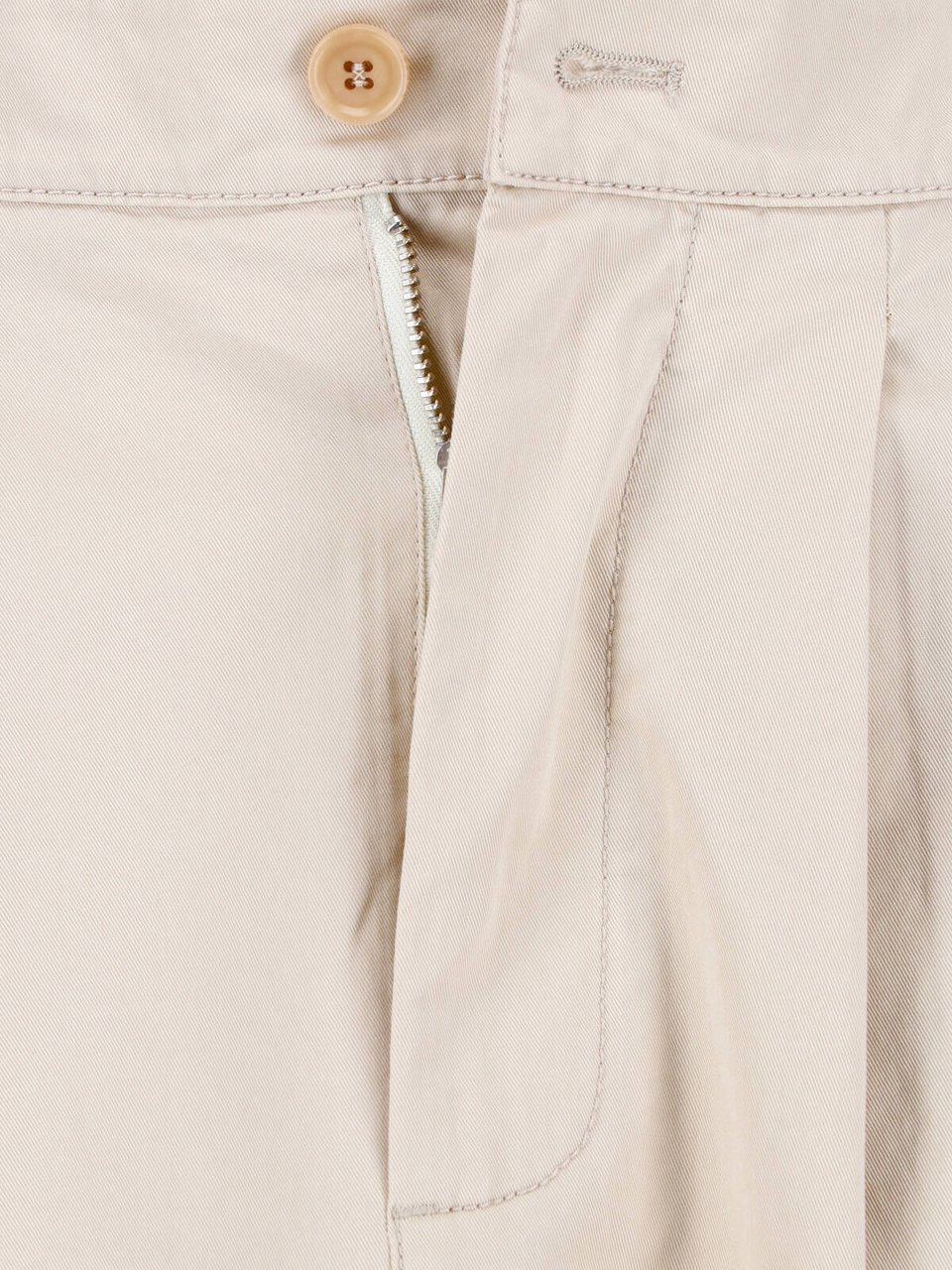 Aspesi Beige Pleated Midi Cotton Skirt Skirt Neutraal