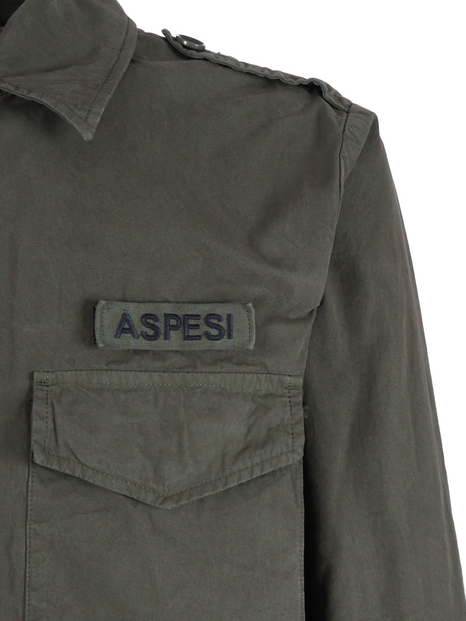 Aspesi Structured Utility Casual Shirt Grijs