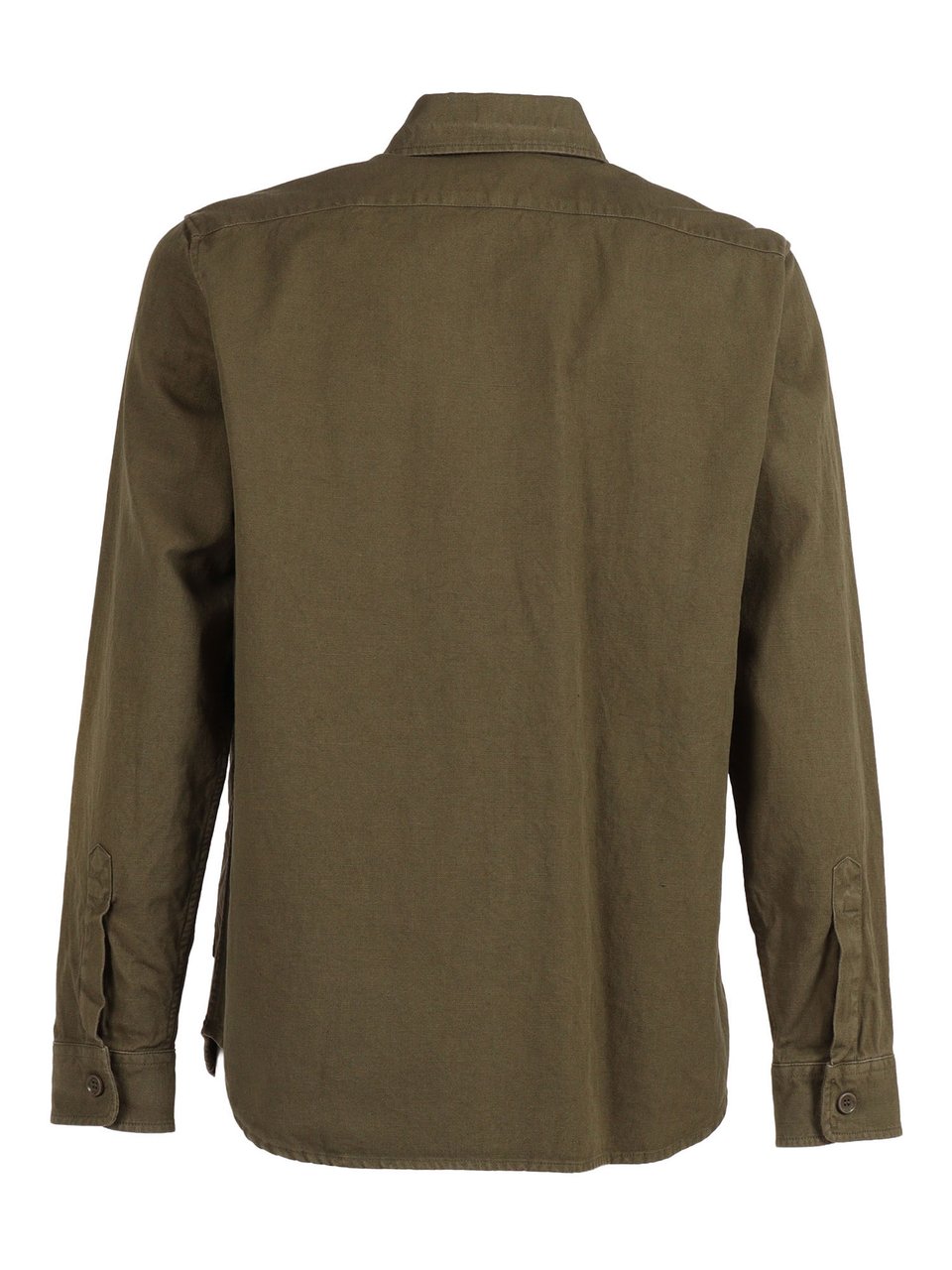 Aspesi Brown Long Sleeve Casual Shirt Grijs