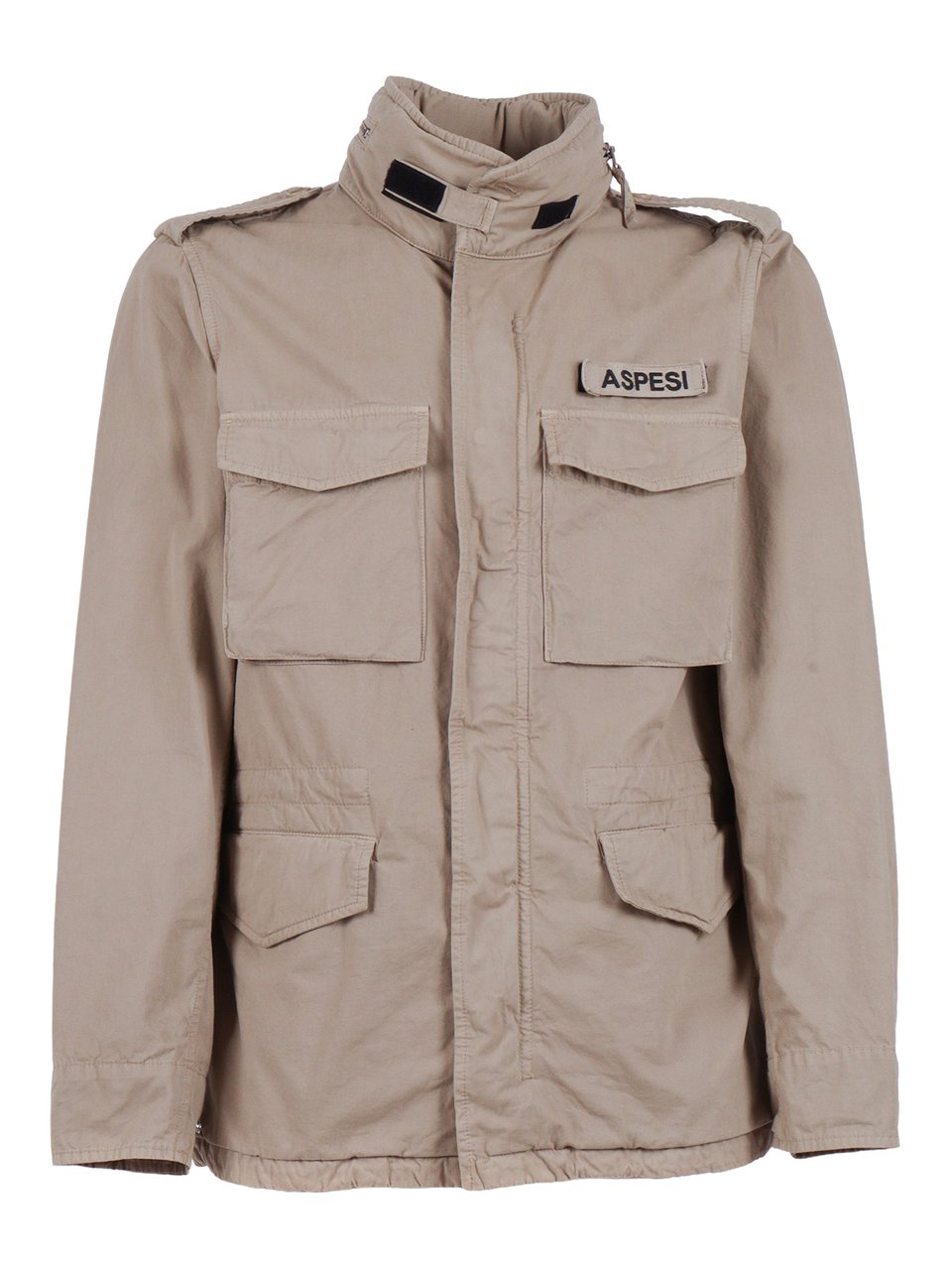 Aspesi Military Inspired Concealed Casual Jacket Roze