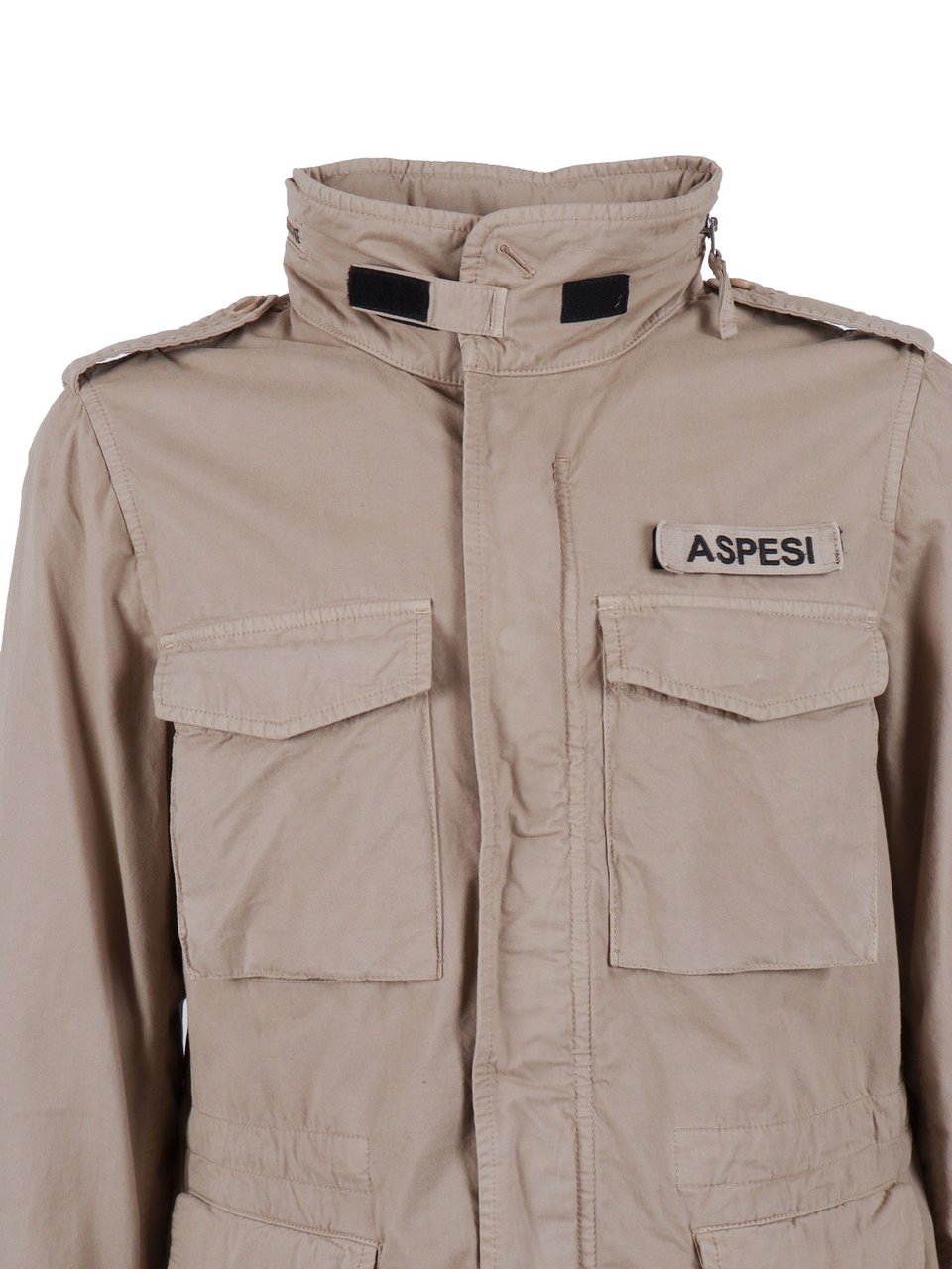 Aspesi Military Inspired Concealed Casual Jacket Roze