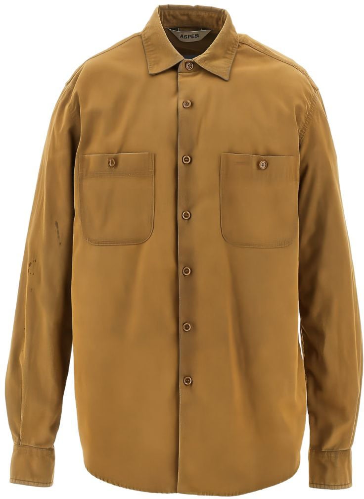 Aspesi Shirts Chambray Floccato Divers