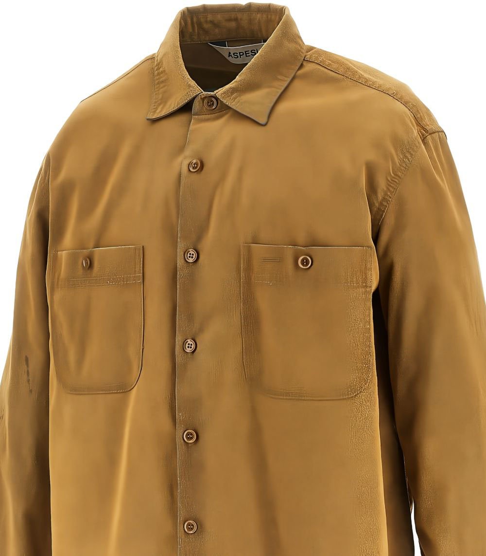 Aspesi Shirts Chambray Floccato Divers