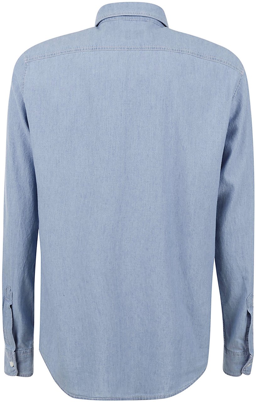 Aspesi Shirts Light Denim Blauw