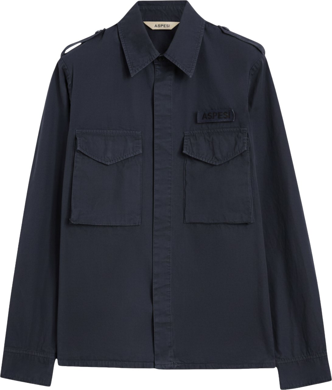 Aspesi Shirts Blue Navy
