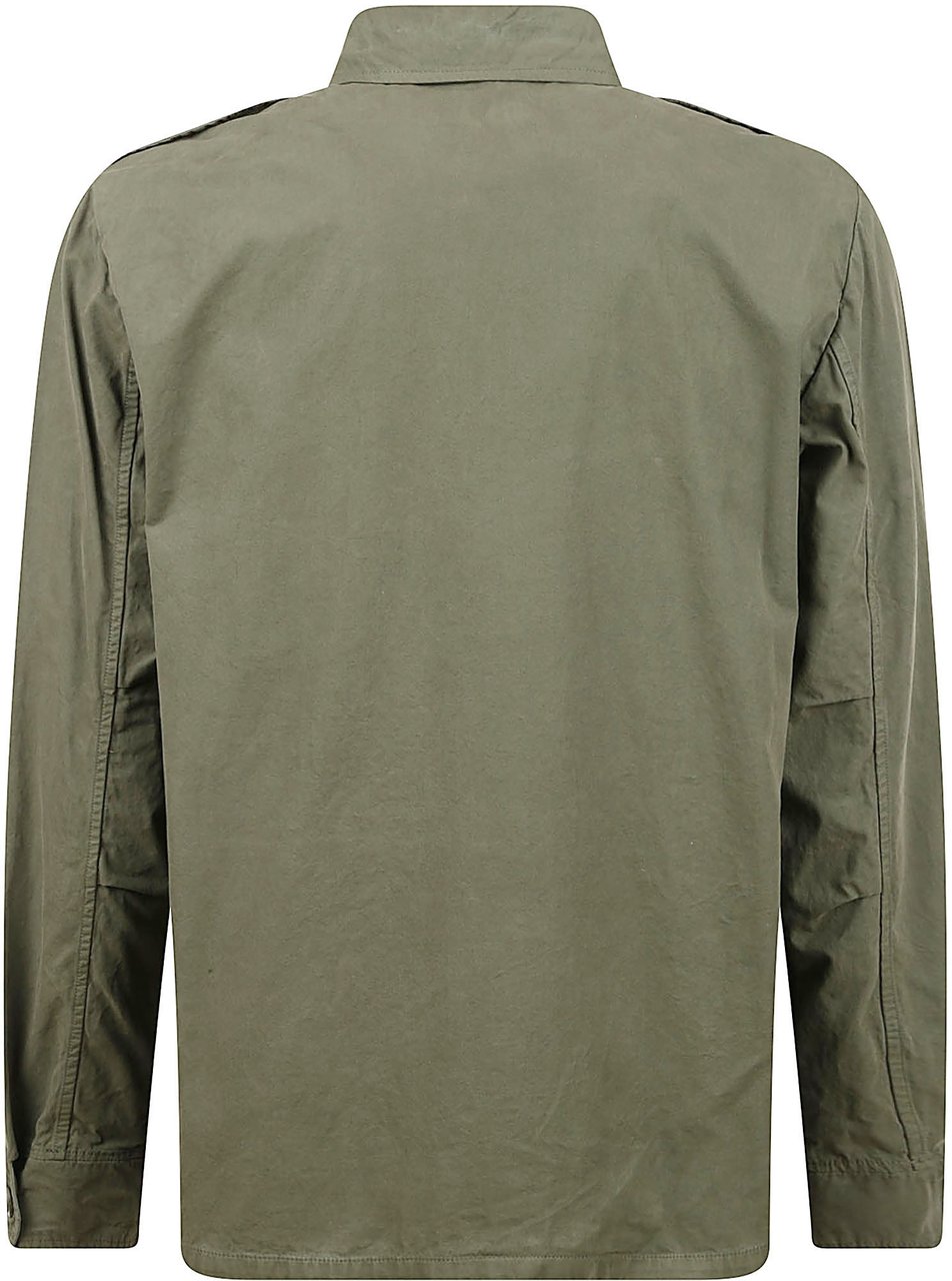 Aspesi Shirts Military Donkergroen