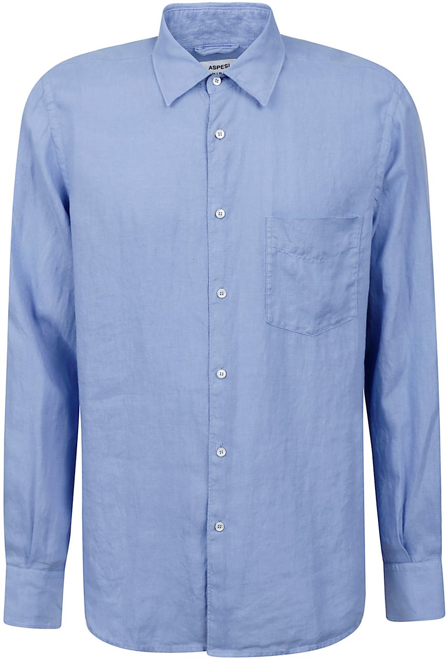 Aspesi Shirts Clear Blue Blauw