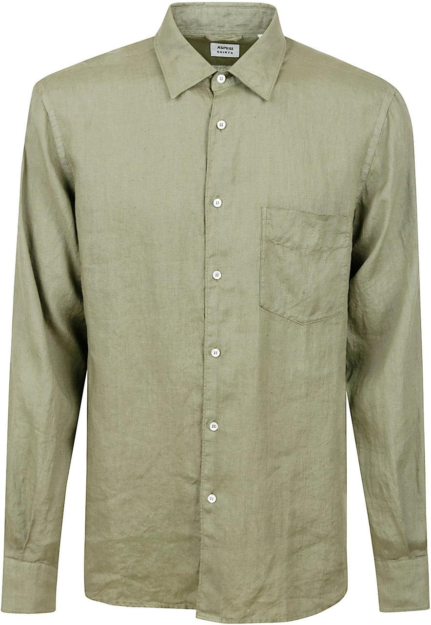 Aspesi Shirts Military Groen