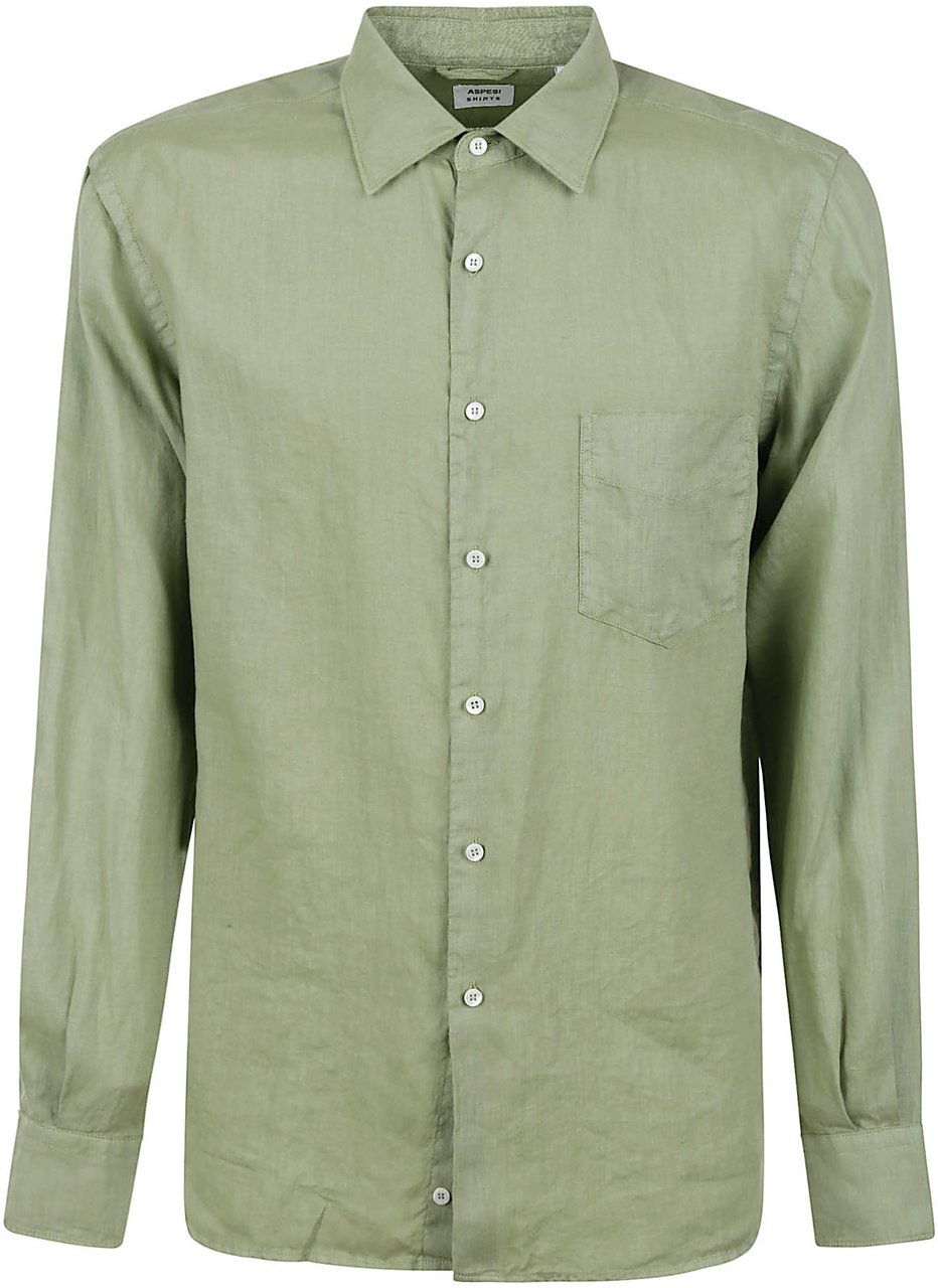 Aspesi Shirts Verde Pistacchio Lime