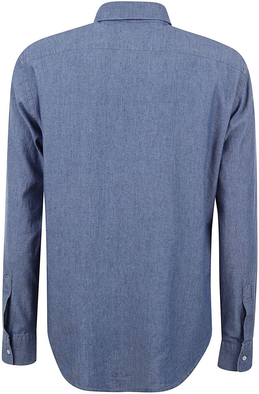 Aspesi Shirts Denim Medio Blauw