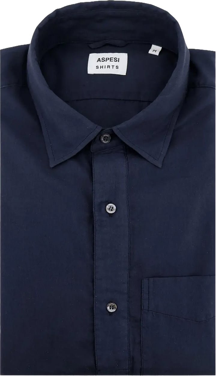 Aspesi Shirts Blue Navy