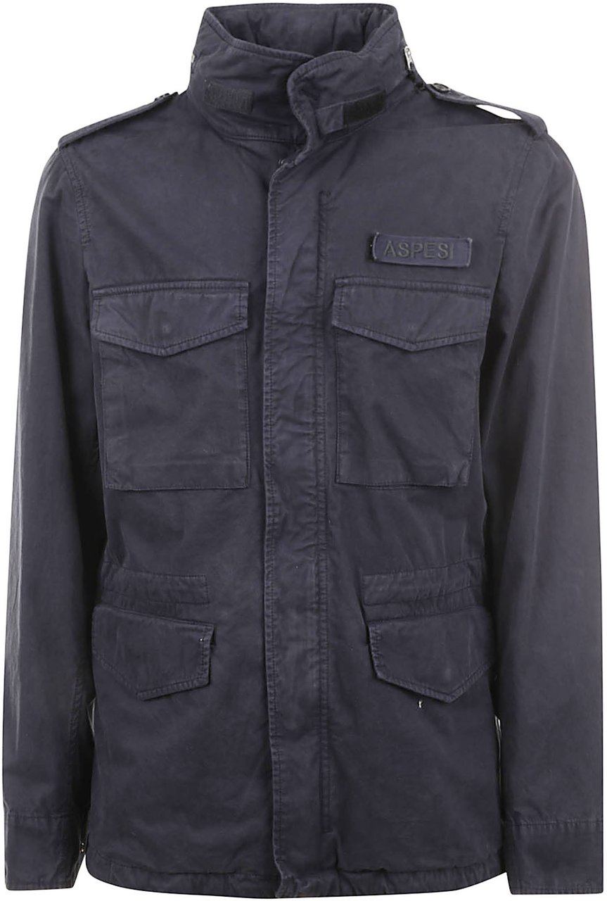 Aspesi Coats Blue Blauw