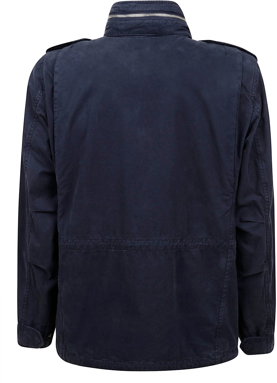 Aspesi Coats Blue Blauw