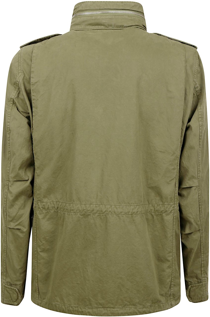 Aspesi Coats Military Groen