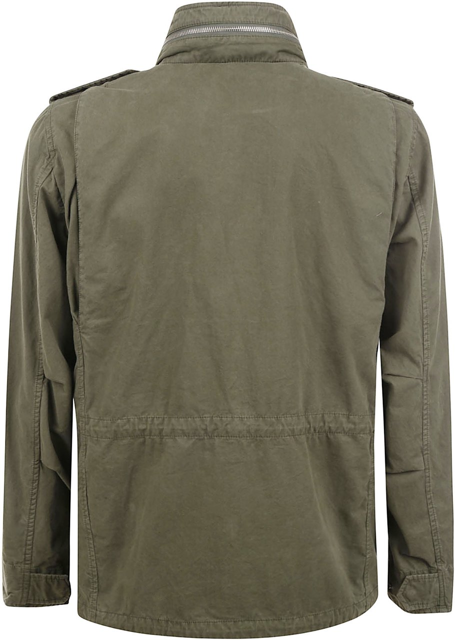 Aspesi Coats Military Groen