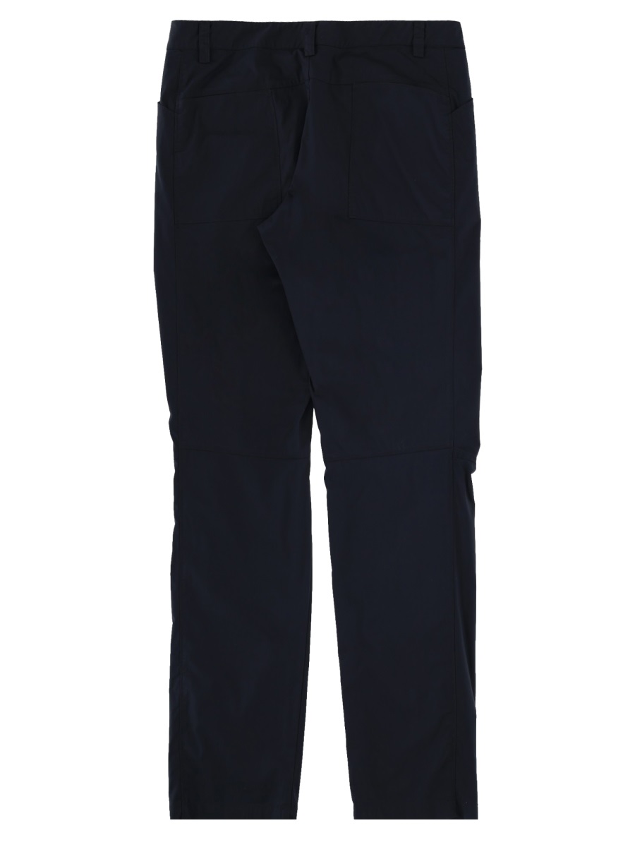 Aspesi Neutrals Straight Leg Cotton Trekking Pants Zwart