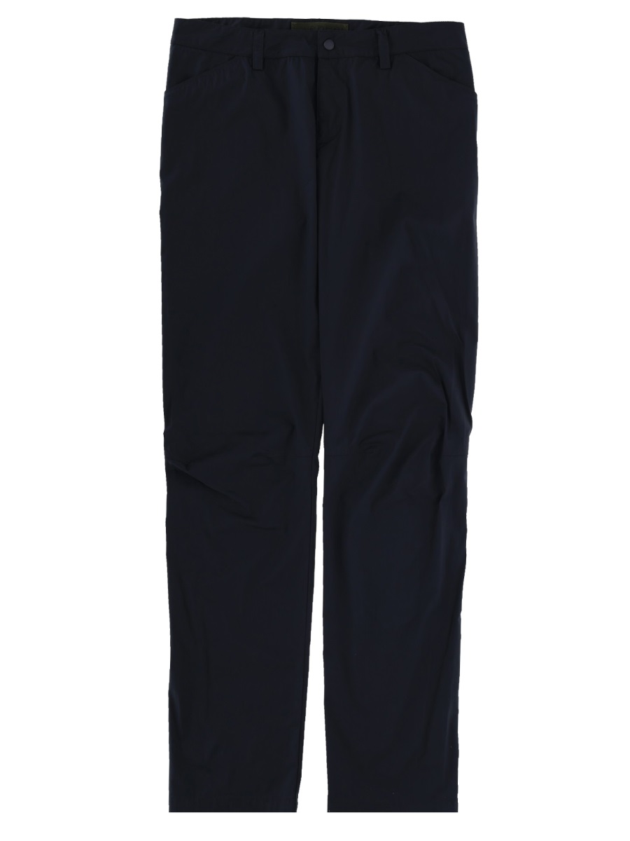 Aspesi Neutrals Straight Leg Cotton Trekking Pants Zwart
