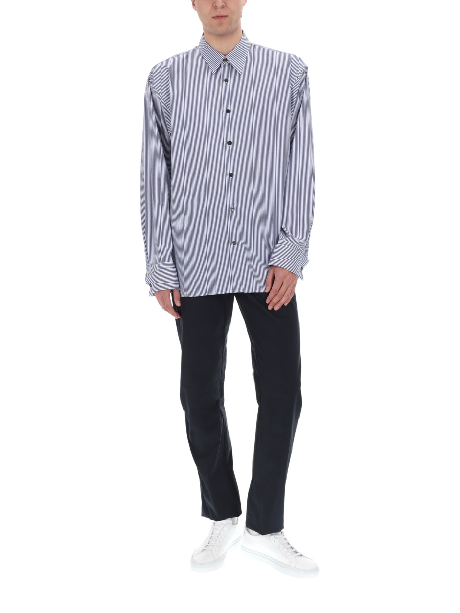 Aspesi Neutrals Straight Leg Cotton Trekking Pants Zwart
