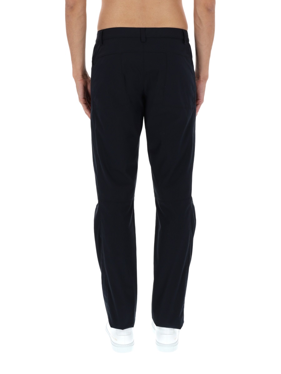 Aspesi Neutrals Straight Leg Cotton Trekking Pants Zwart