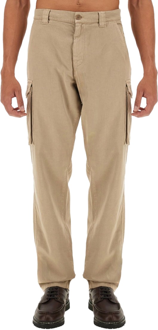 Aspesi Straight Leg Cargo Pants Neutraal