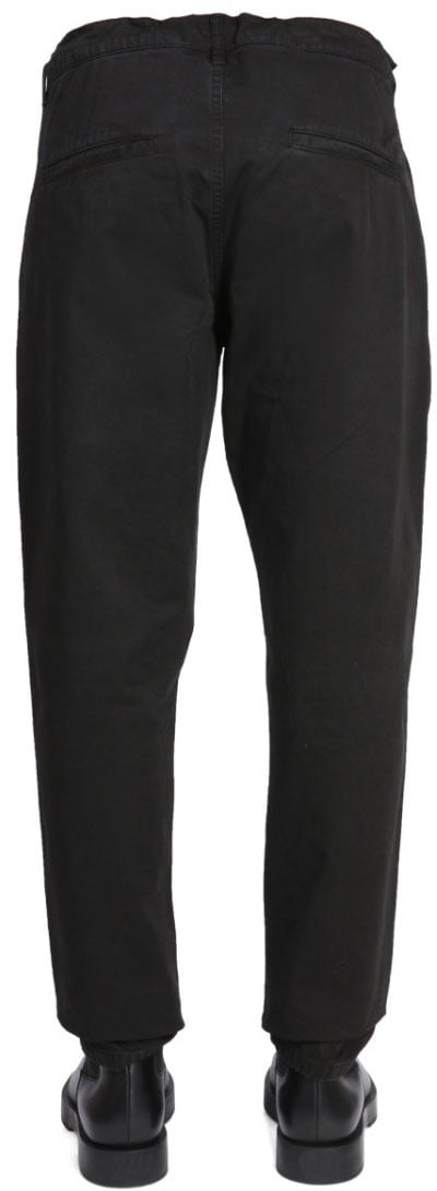 Aspesi Straight-Leg Chinos With Zipper Zwart