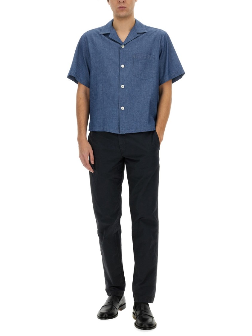 Aspesi Tailored Black Chino Pants Blauw