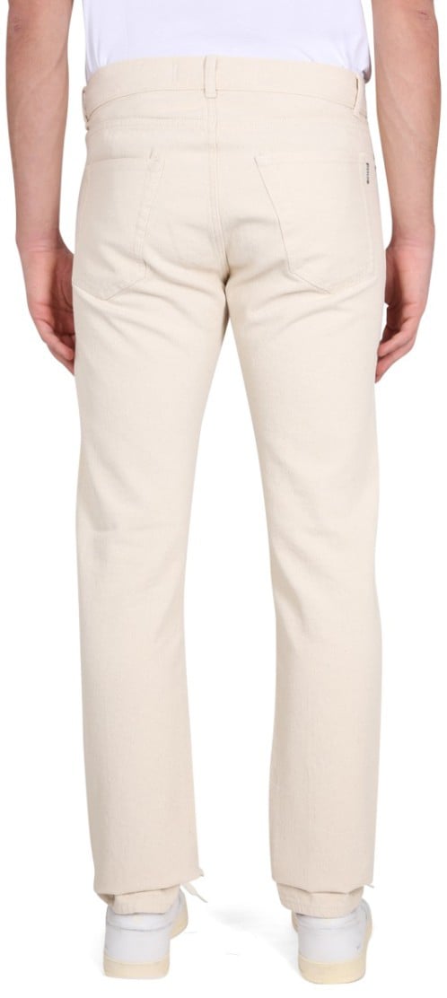 Aspesi Straight-Leg Denim Jeans With Button Neutraal
